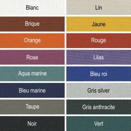 Voile d'ombrage sur-mesure Acrylique - Opaque